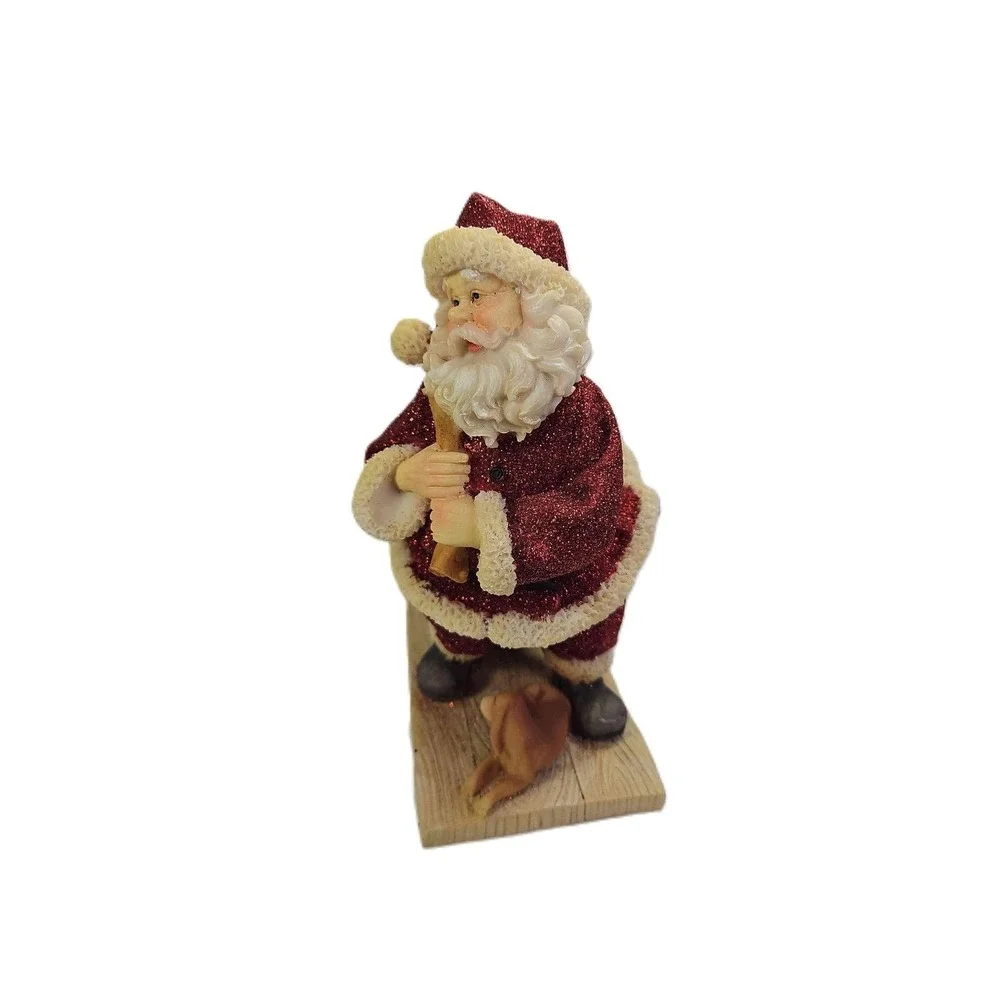 Mark Roberts Collection Santa Claus Red Glitter Suit Figurine With Sack READ